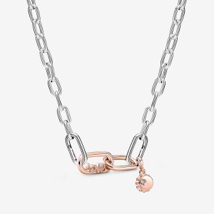 Chaîne Pandora Pandora ME Link Chain Necklace Two-tone | 63RQTCJIW