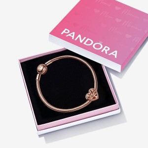 Charm Pandora Family Tree Heart Gift Set Rose Doré | 50VSTQMRD