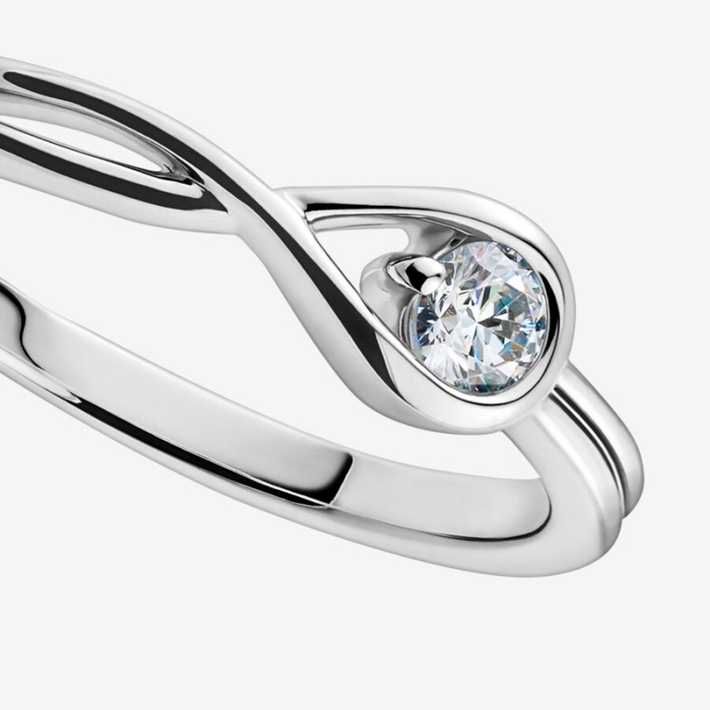 Lab-created Diamond Styled Sets Pandora Argent | 14OEJGSVK