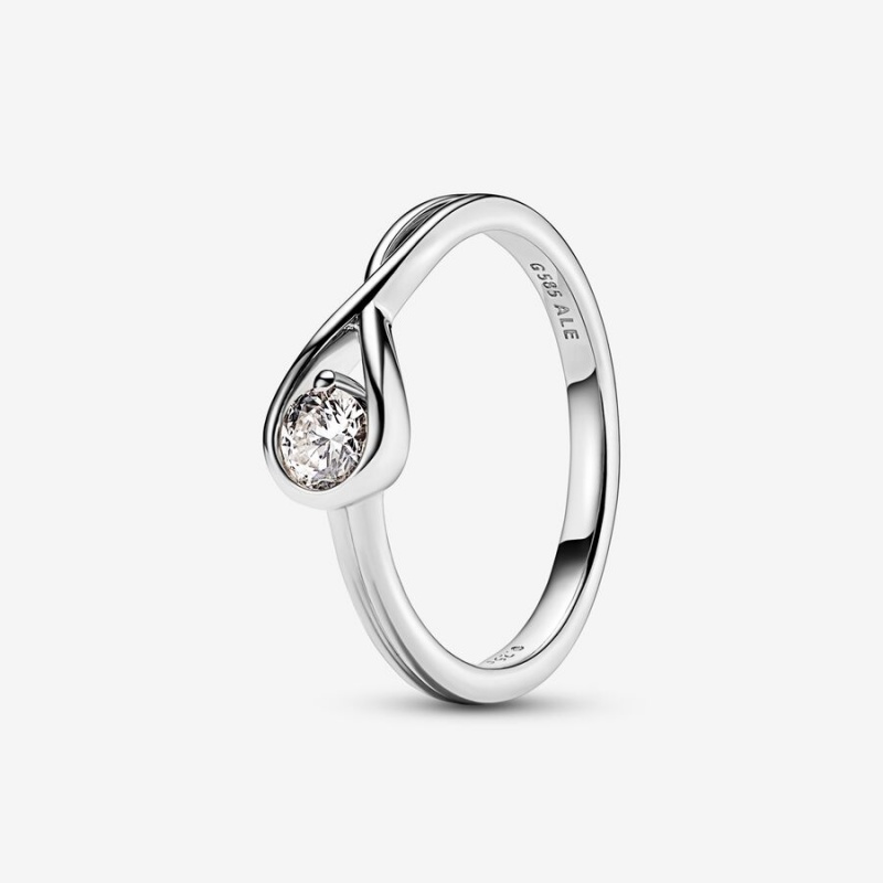 Lab-created Diamond Styled Sets Pandora Argent | 95CYBNXEK